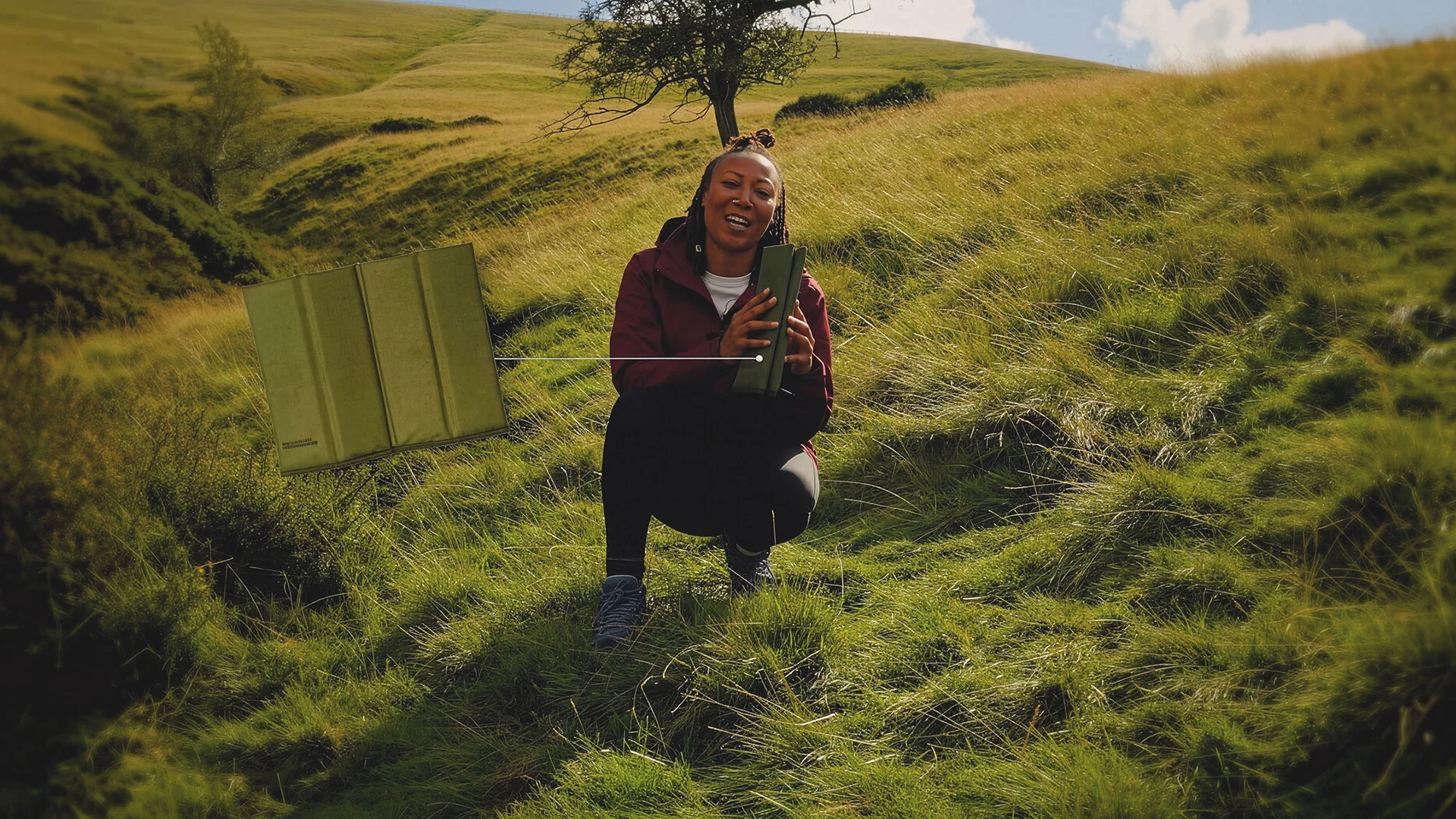 Cinematic outdoor videography featuring presenter filmed with natural lighting and shallow depth of field